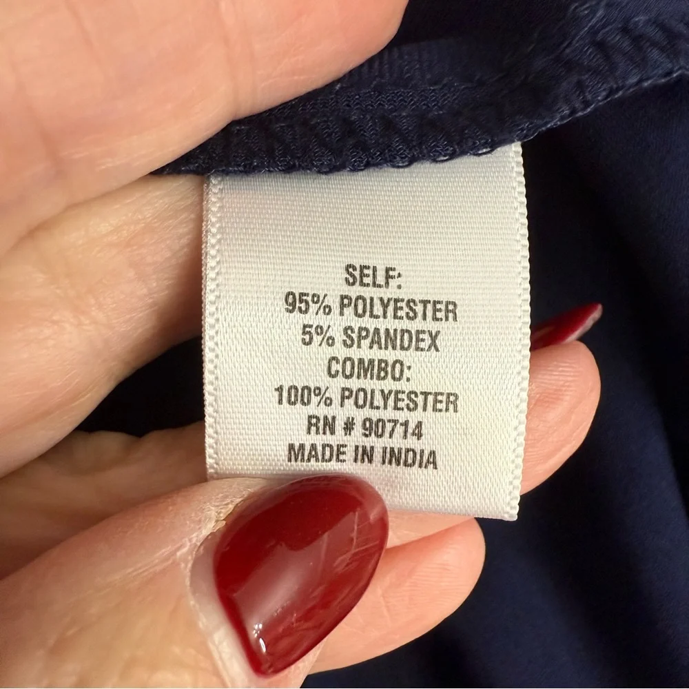 MSK Women’s Navy Blue formal dress with rhinestone detail size 2X - Picture 8 of 10